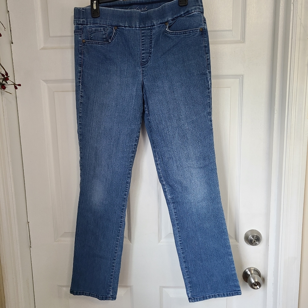(1317) Gloria Vanderbilt Woman's All Around Slimming Effect Jeans, Size: 12 Blue